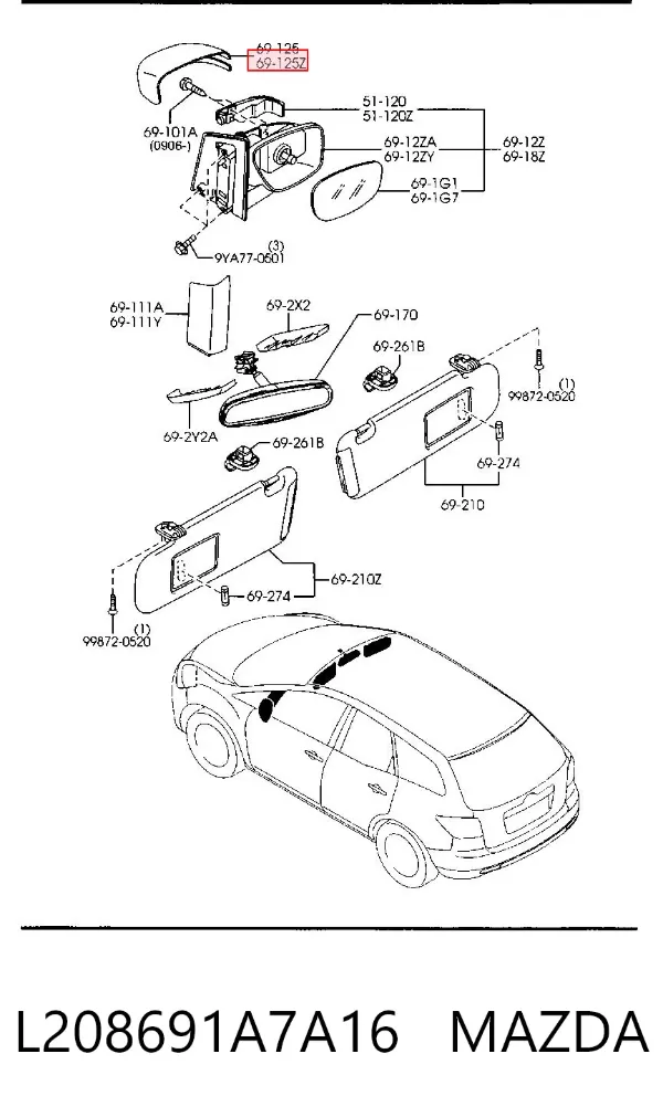  L208691A7A16 Mazda
