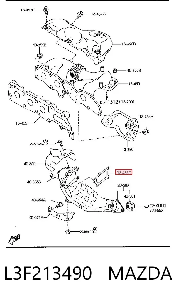  L3F213490 Mazda