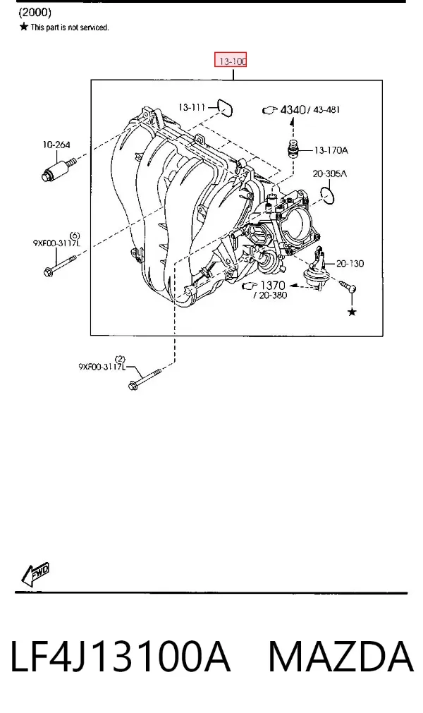 LF4J13100A Mazda