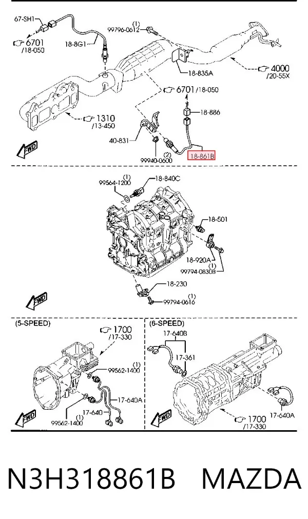  N3H318861B Mazda
