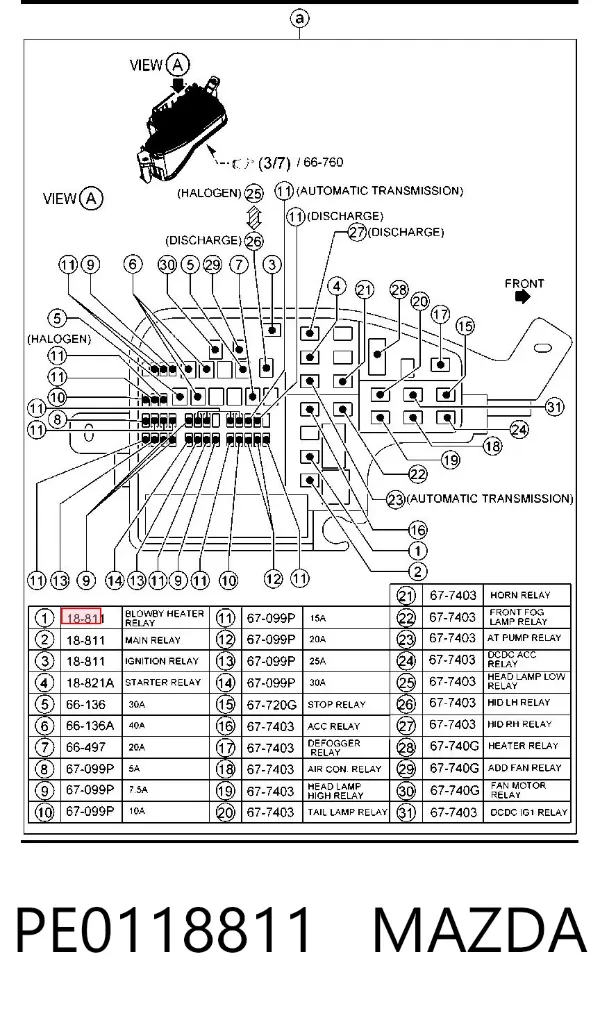  PE0118811 Mazda