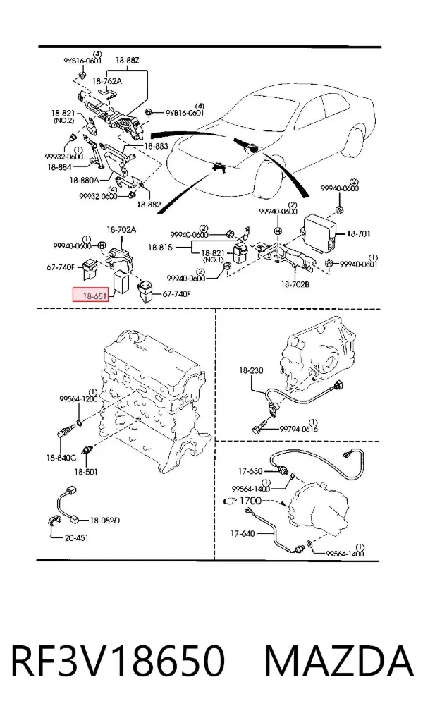  RF3V18650 Mazda