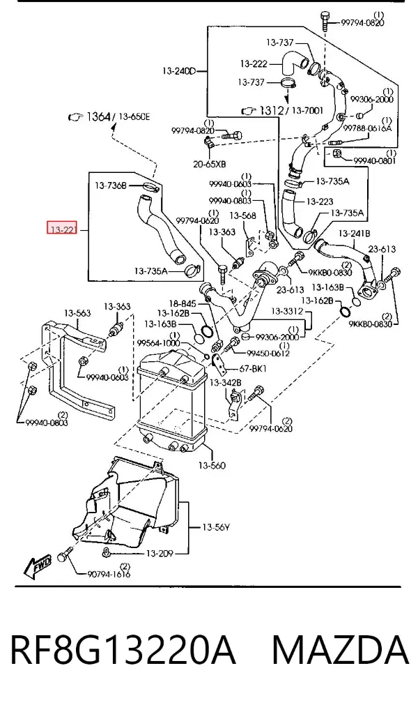  RF8G13220A Mazda