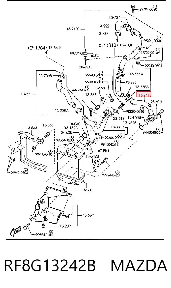  RF8G13242B Mazda