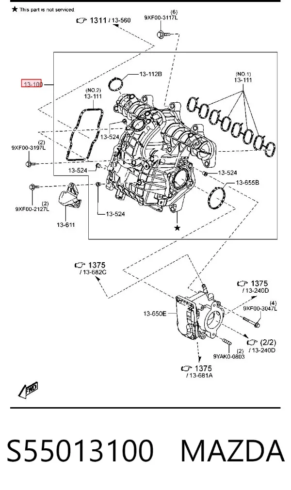  S55013100 Mazda