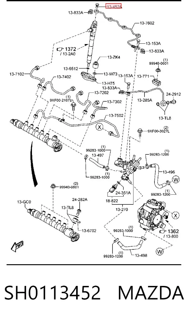  SH0113452 Mazda