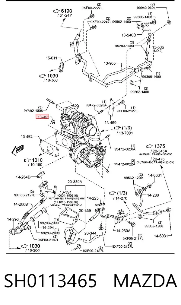  SH0113465 Mazda
