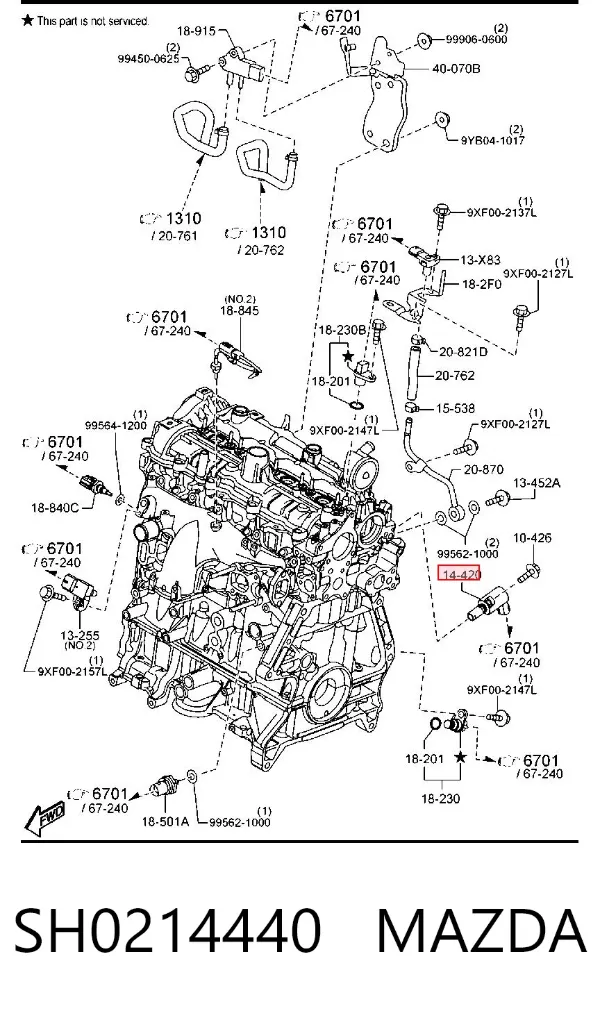  SH0214440 Mazda