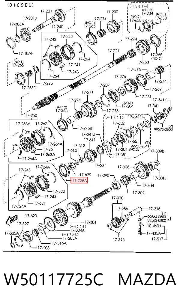  W50117725C Mazda