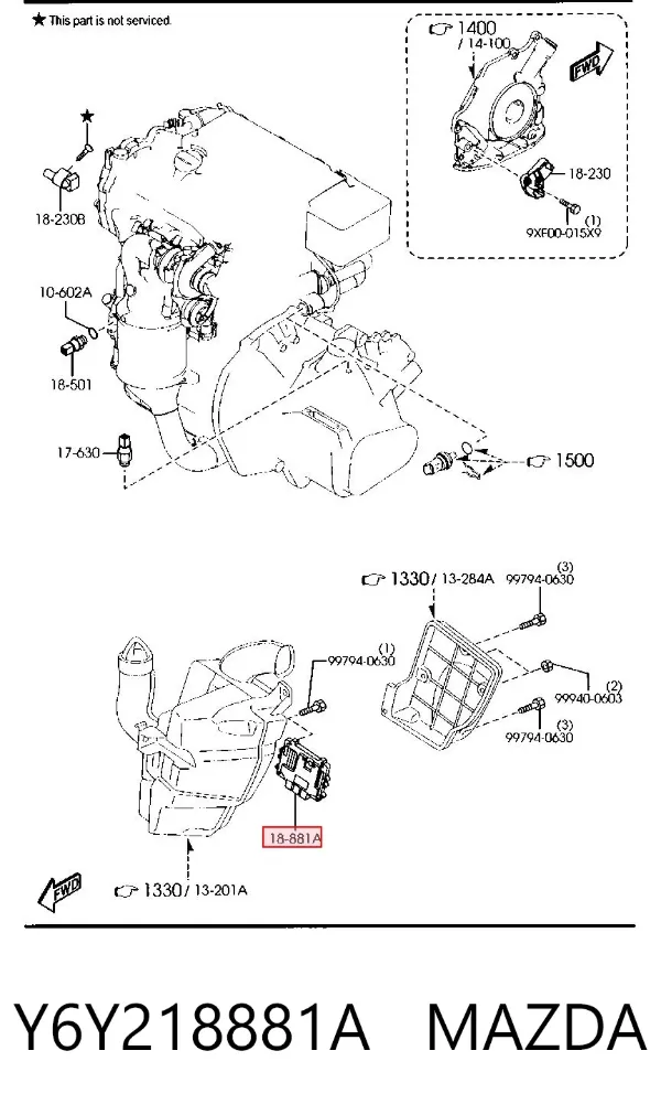  Y6Y218881A Mazda