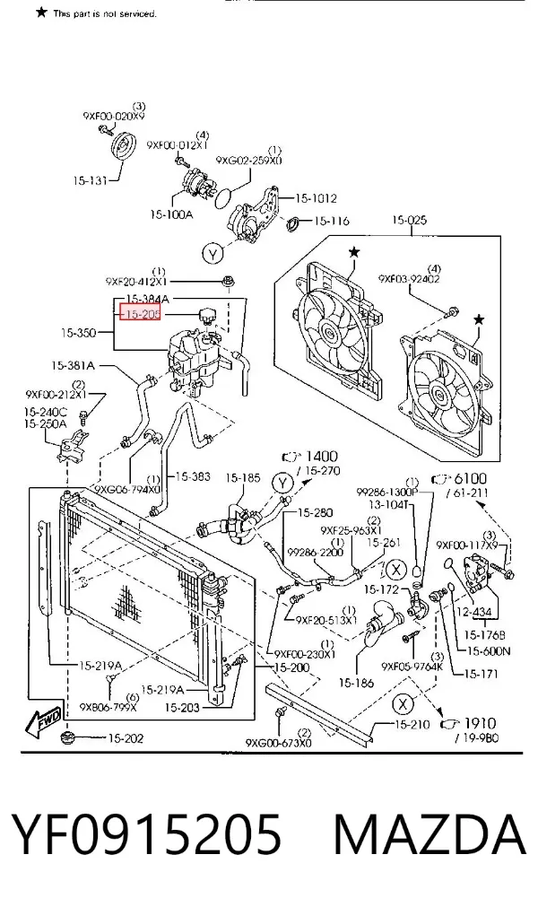  YF0915205 Mazda