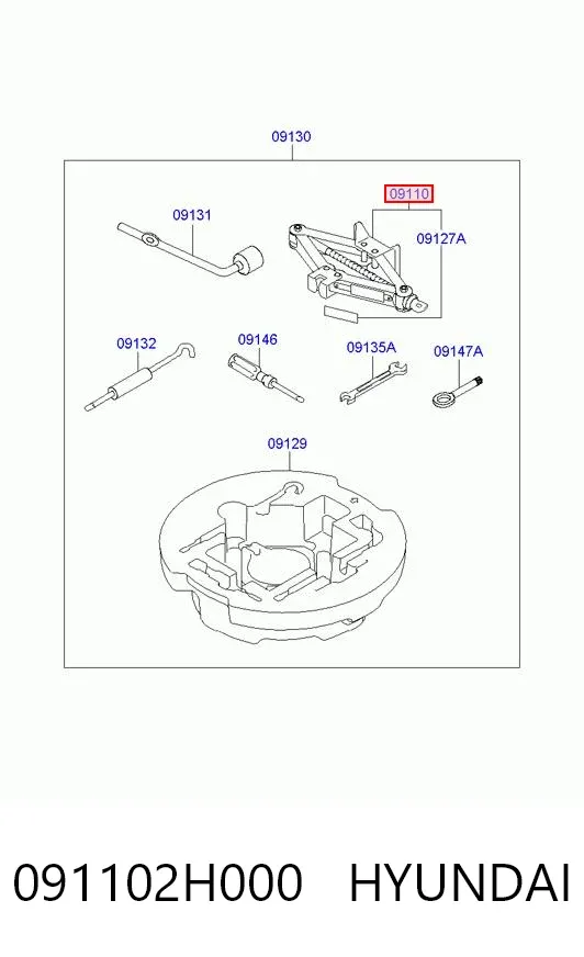  091102H000 Hyundai/Kia