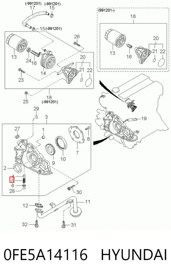  0FE5A14116 Hyundai/Kia