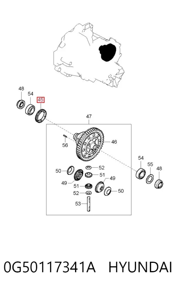  0G50117341A Hyundai/Kia