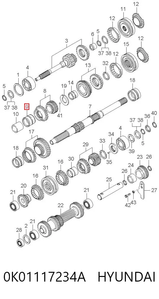  0K01117234A Hyundai/Kia
