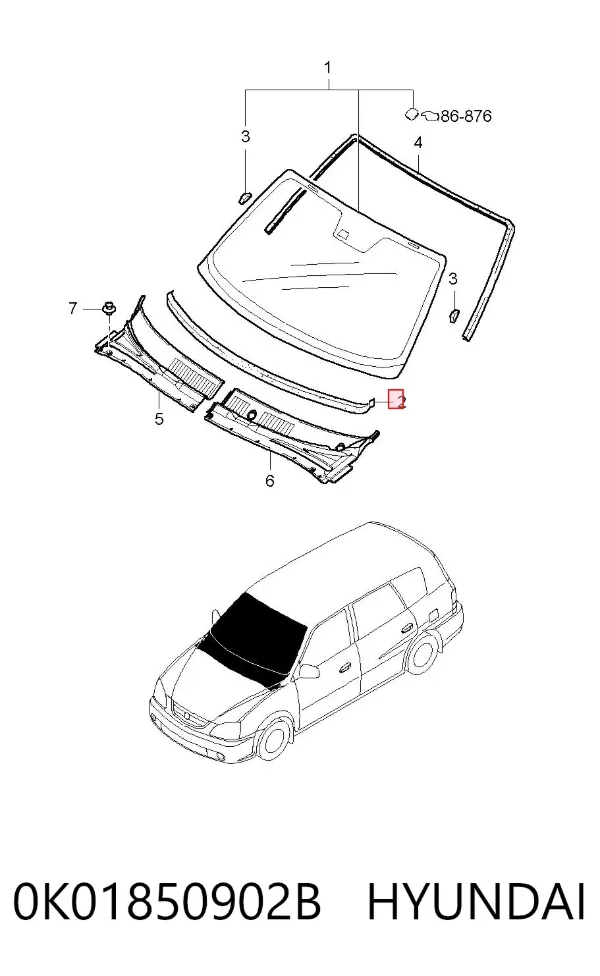  0K01850902B Hyundai/Kia