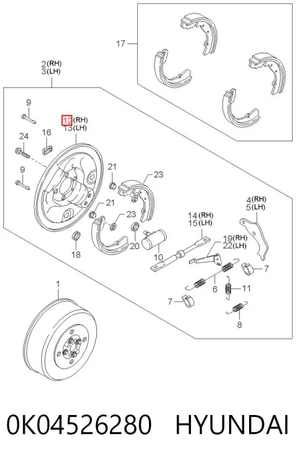  0K04526280 Hyundai/Kia