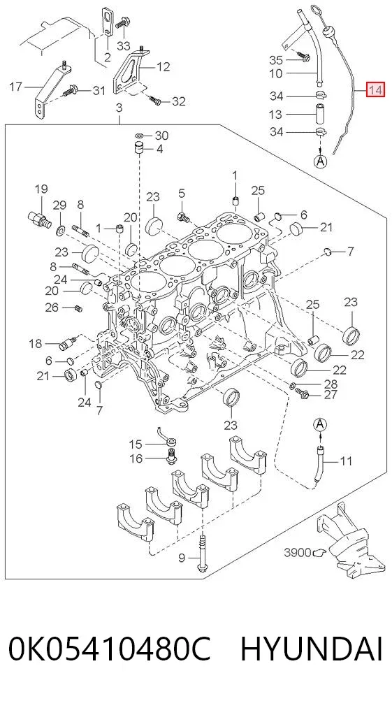Масляний щуп KIA Sportage I