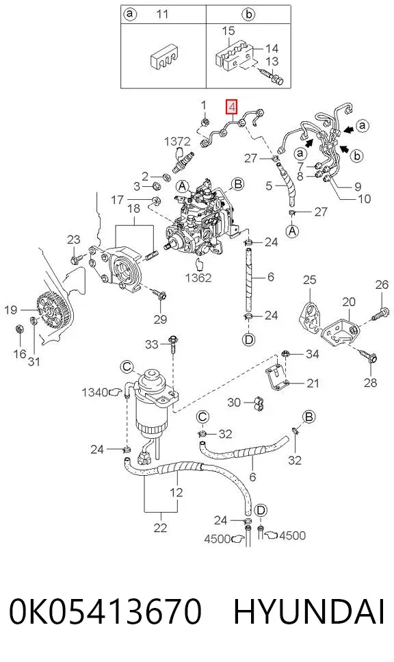  0K05413670 Hyundai/Kia