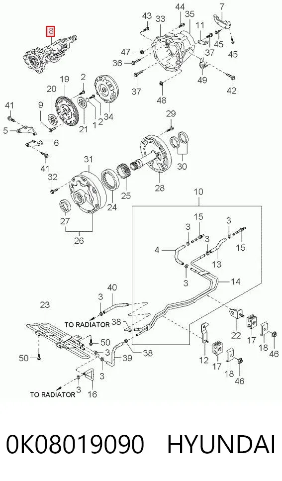  0K08019090 Hyundai/Kia