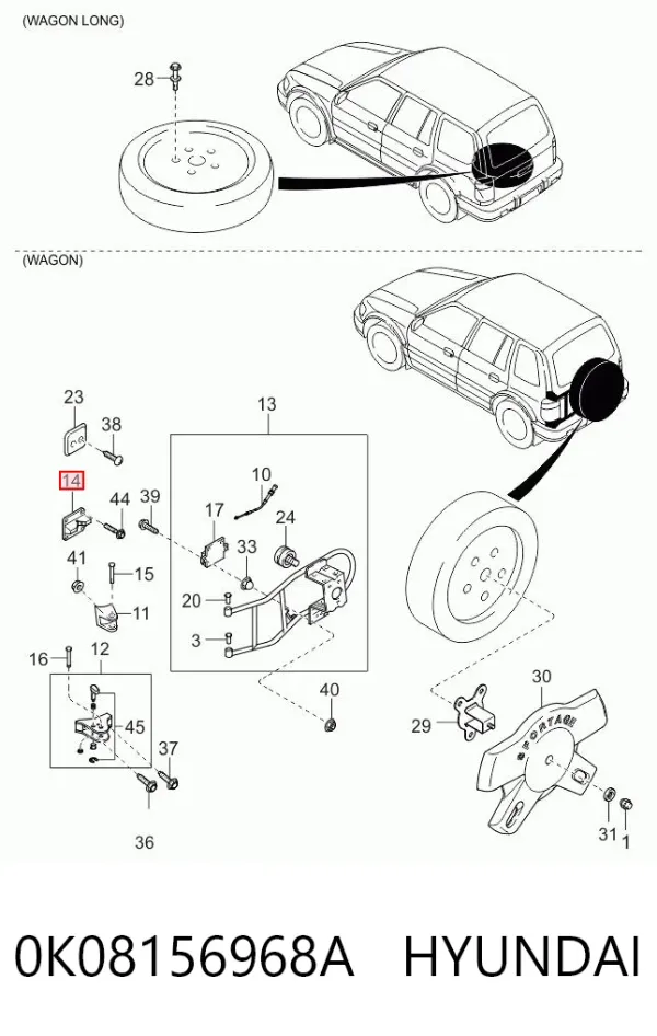  0K08156968A Hyundai/Kia