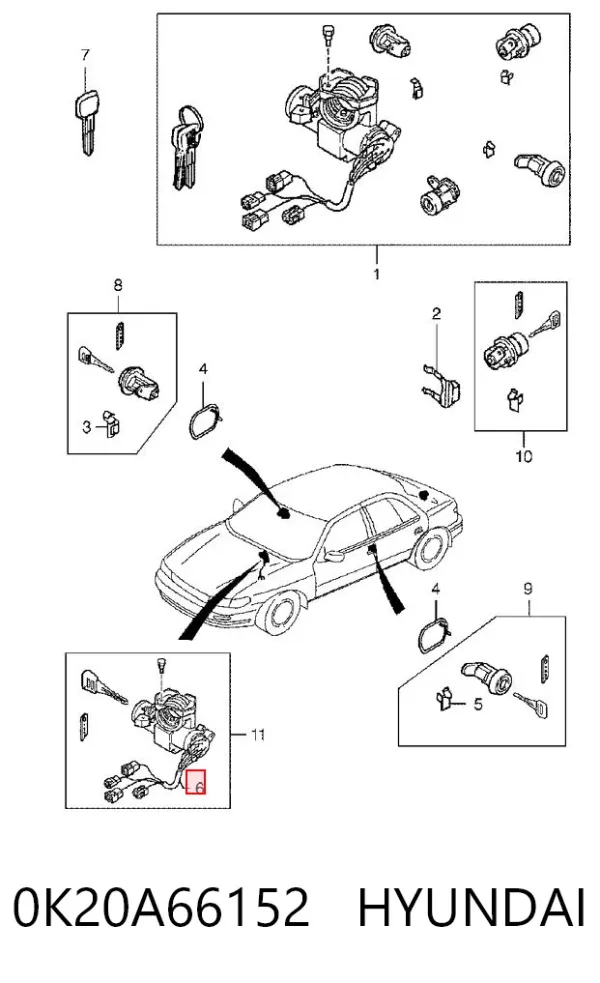 Контактна група KIA Sportage I