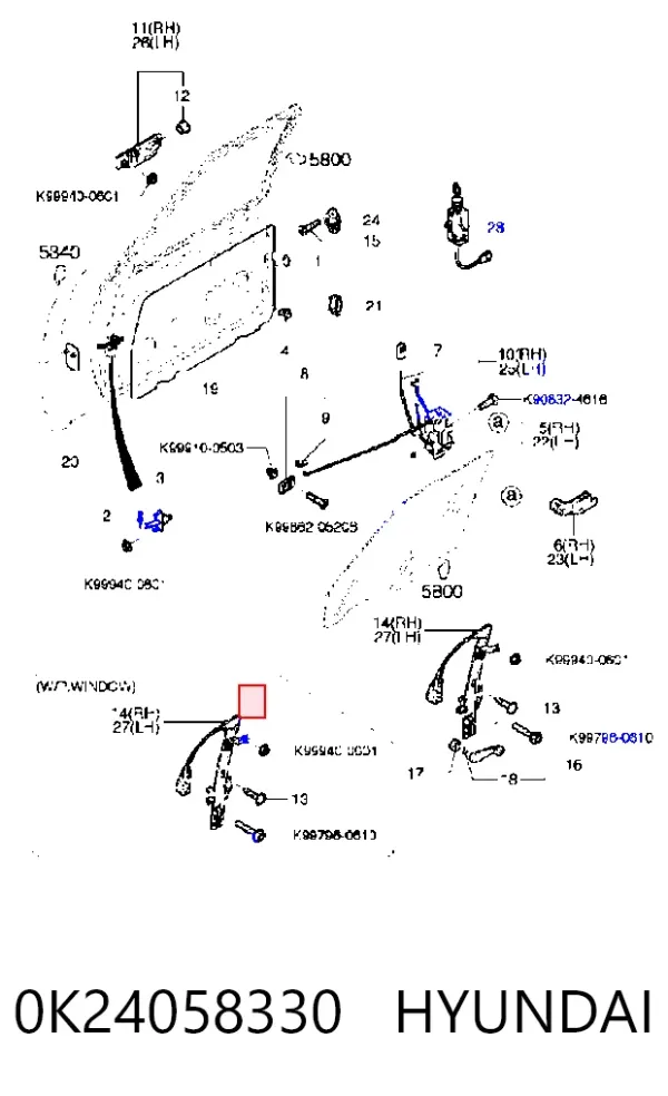  0K24058330 Hyundai/Kia