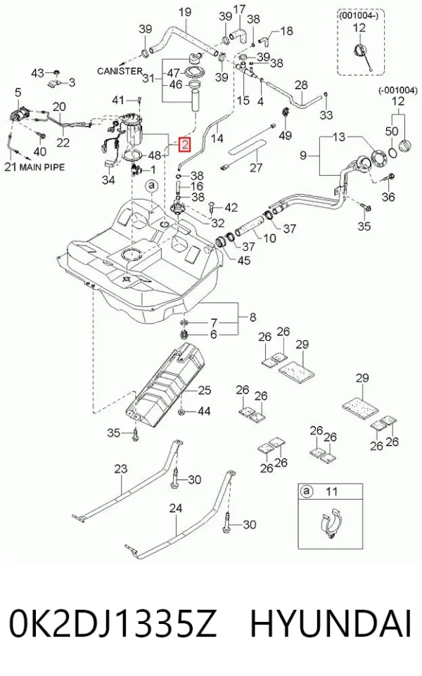 Бензонасос KIA Shuma II