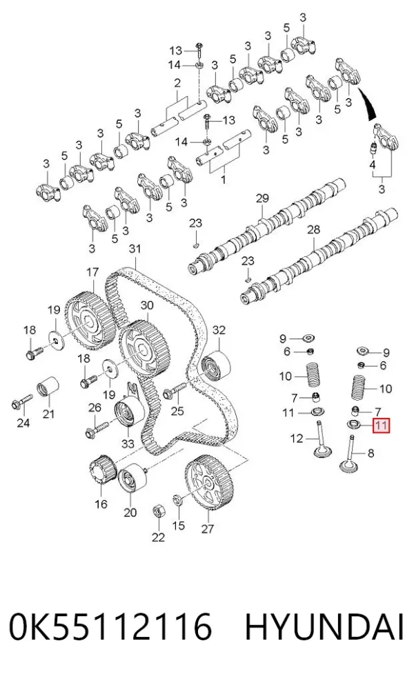  0K55112116 Hyundai/Kia