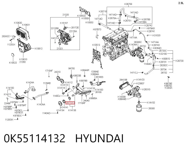  0K55114132 Hyundai/Kia