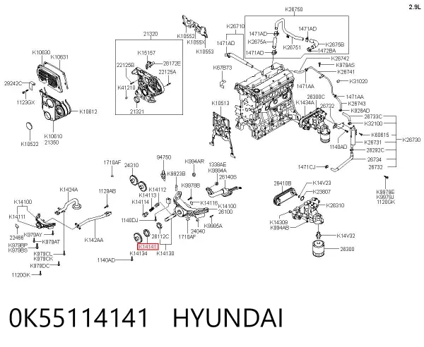 0K55114141 Hyundai/Kia