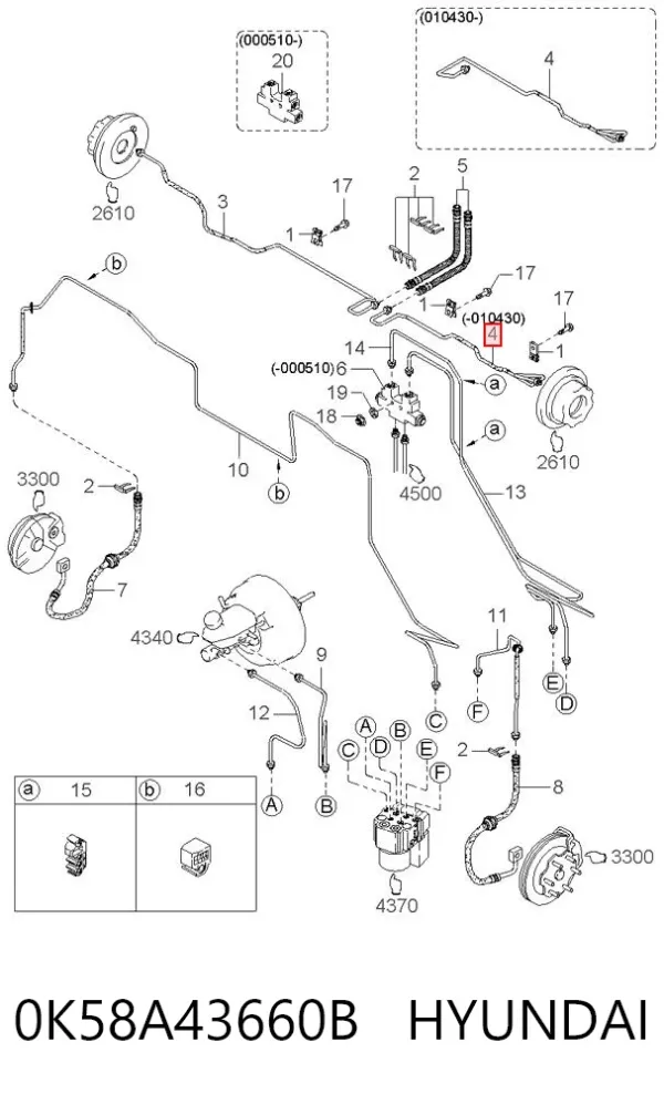  0K58A43660B Hyundai/Kia