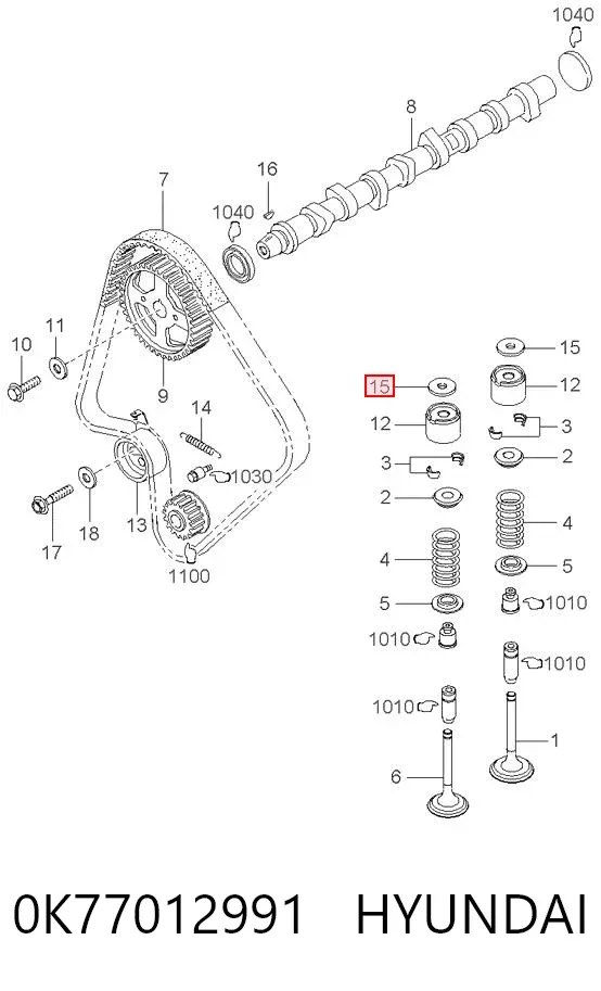  0K77012991 Hyundai/Kia