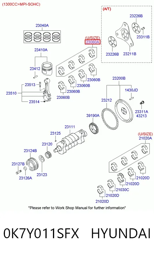 Вкладиші шатунні 2306022540 Chrysler