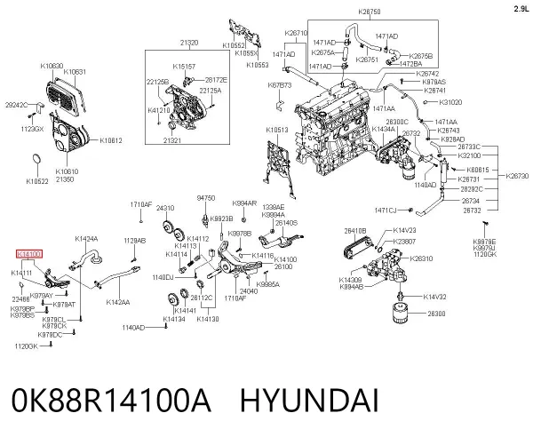 Масляний насос Hyundai Terracan HP