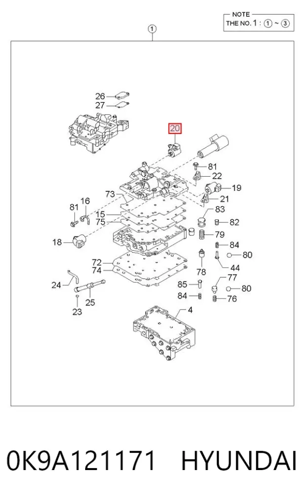 0K9A121171 Hyundai/Kia