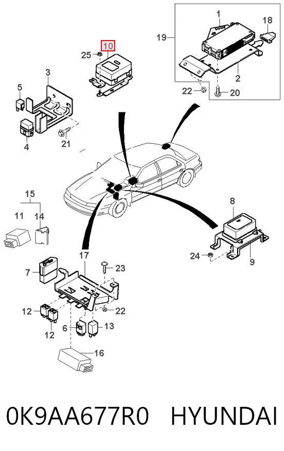  0K9AA677R0 Hyundai/Kia