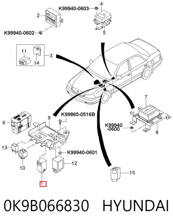 Сигнал звуковий (клаксон) 0K9B066830 Hyundai/Kia