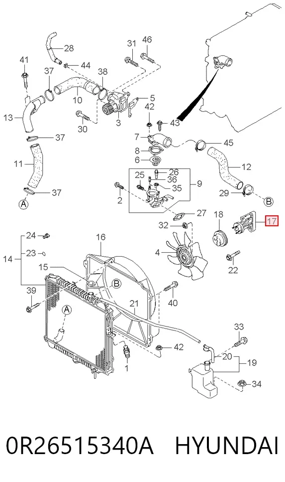  0R26515340A Hyundai/Kia