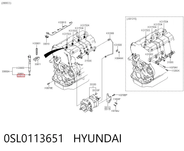 Кільце форсунки 0SL0113651 Hyundai/Kia
