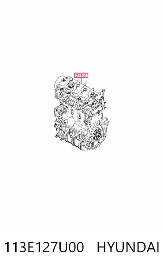 Двигун 113E127U00 Hyundai/Kia