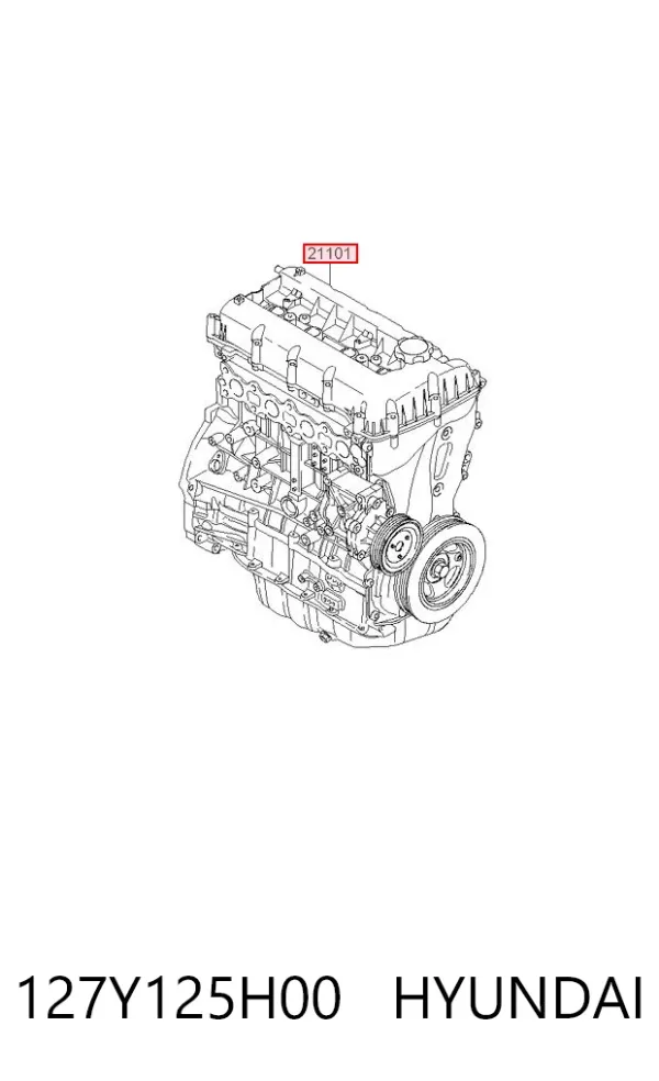Двигун 127Y125H00 Hyundai/Kia