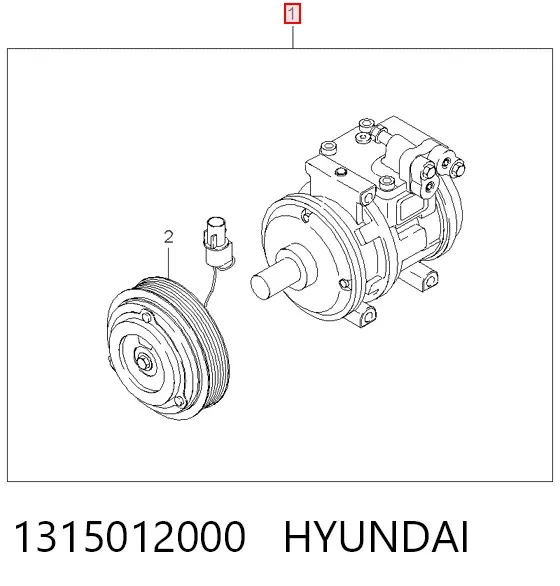 Компресор кондиціонера 1315012000 Hyundai/Kia