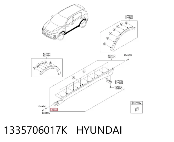  1335706017K Hyundai/Kia