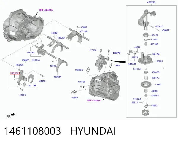  1461108003 Hyundai/Kia