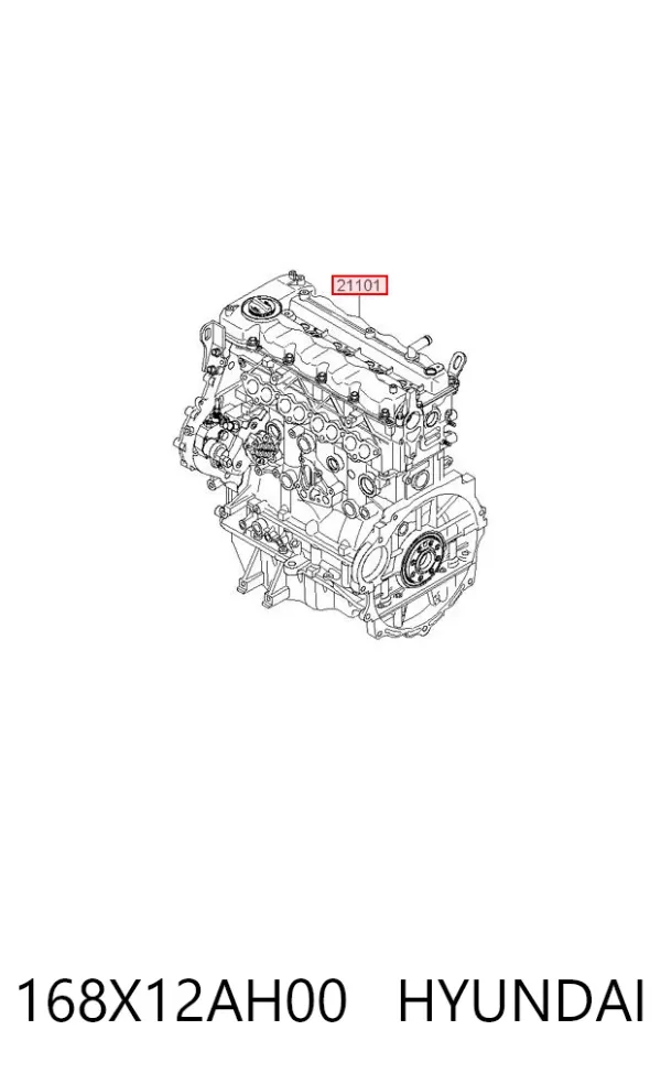 Двигун 168X12AH00 Hyundai/Kia