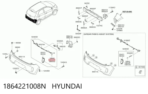  1864221008N Hyundai/Kia