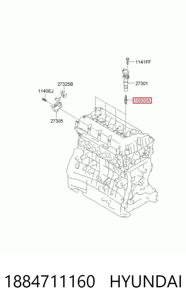 Свічки запалювання 1884711160 Hyundai/Kia