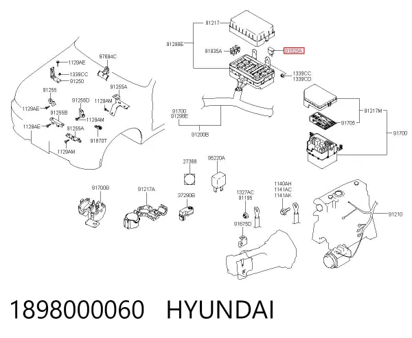  1898000060 Hyundai/Kia