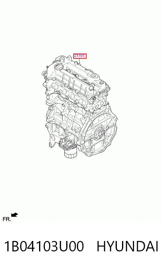 Двигун 1B04103U00 Hyundai/Kia